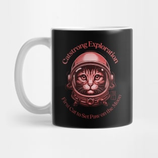 Catstrong Exploration - First Cat to Set Paw on the Moon - I Love cat - 3 Mug